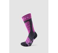 UYN Junior's Ski Socks - Anthracite Melange/Violet, 27/30