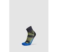 UYN Man Run Shockwave Socks - Anthracite/Royal Blue/Yellow Fluo, 42/44