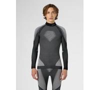 UYN Men EVOLUTYON LONG SLEEVE TURTLE NECK Underwear Shirt - Anthracite Melange/Nude/Avio, Small/Medium