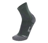 UYN Men's 2in Socks, Military/Grey Melange, 11 UK