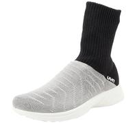 UYN Men's 3D Ribs Metal Sneaker, Silver/Black, 7.5 UK