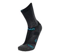 UYN Men's Aero Socks, Black/Turquoise, 11 UK