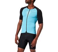 UYN Men's Lady Biking Granfondo Ow Shirt Sh_sl. Warm-up Jacket, Mens, Warm Up Jacket, O101972, Wave/Blackboard, XL