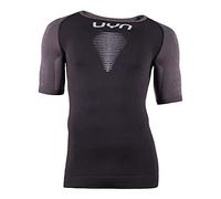 UYN Men's Man Marathon Ow Shirt Sh_sl Jacket, Mens, Jacket, O101951, Blackboard/Charcoal/White., S-M