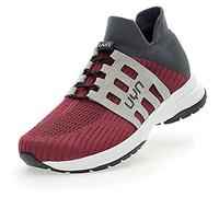 UYN Men's Nature Tune Walking Shoe, Bordeaux/Grey, 10 UK