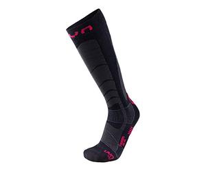 UYN Men's Ski Touring Socks - Black/Red, 35/38