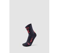 UYN Men's Uyn Men's Mountain Bike Socks, Black/Red, 4 UK
