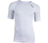 UYN Motyon Men's Lightweight Thermal Underwear Top Layer Short Sleeve, mens, U100080, White/White/Anthra, L-XL