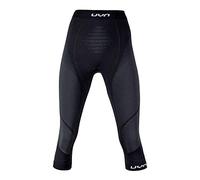 UYN Multisport LADY Ambityon Baselayer Pants Three Quarter Thermal Compression Trousers - Blackboard/Anthracite/White, Large/X-Large