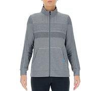 UYN O101990 Natural Training OW Full Zip Long SL_ T-Shirt Women's Gray Melange L