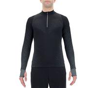 UYN O102095 RUNNING EXCELERATION LONG SL.ZIP UP T-shirt Men's Black cloud M