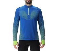 UYN O102095 Running EXCELERATION Long SL.Zip UP T-Shirt Men's Lapis/Lime XL