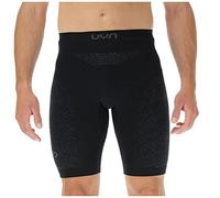 UYN O102340 Running EXCELERATION OW Tight Shorts Men's Black/Black/Iron L