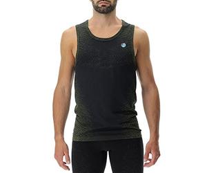 UYN O102346 Running EXCELERATION OW Sleeveless Sports Vest Men's Black/Lime S