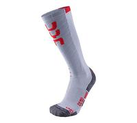 UYN S100035 SKI EVO RACE Socks Women's Light grey/red 40