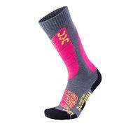 UYN S100042 SKI ALL MOUNTAIN Socks Women's Medium gray melange/pink 38