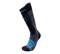 UYN S100043 SKI COMFORT FIT Socks Men's Medium gray melange/light blue 41