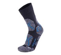 UYN S100050 TREKKING WINTER MERINO Socks Men's Anthracite Melange/Petroleum Blue 41