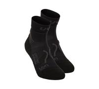 UYN Super Fast Running Socks 2 Pack Men-Black,Anthracite, Size 39-41