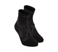 UYN Super Fast Running Socks 2 Pack Men - Black, Anthracite, Size 45-47