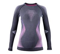UYN U100019 EVOLUTYON UW LG_SL.Melange T-Shirt Women's Anthracite Melange/Raspberry/Purple XS