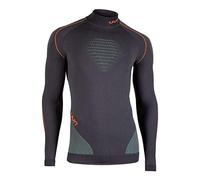 UYN U100033 EVOLUTYON UW LG_SL.Turtle Neck T-Shirt Men's Anthracite/Green/Glossy Orange XL