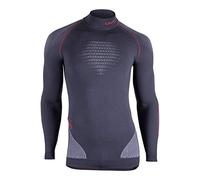 UYN U100033 EVOLUTYON UW LG_SL.Turtle Neck T-Shirt Men's Charcoal/White/Red M