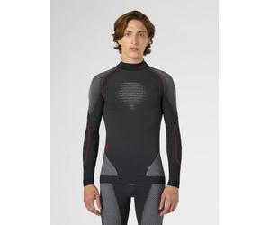 UYN U100033 EVOLUTYON UW LG_SL.Turtle Neck T-Shirt Men's Charcoal/White/Red M
