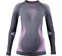 UYN U100019 EVOLUTYON UW LG_SL.Melange T-Shirt Women's Anthracite Melange/Raspberry/Purple XS