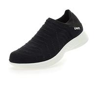 UYN Women's 3D Ribs Sneaker, Black/Charcoal, 3.5 UK