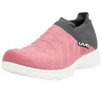 UYN Women's 3D Ribs Sneaker, Pink/Charcoal, 8 UK