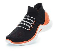 UYN Women's City Running Sneaker, Black/Orange, 6.5 UK