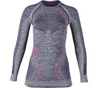 UYN AMBITION Sports Underwear Long Sleeve Women - Black Melange/Purple/Raspberry / Large/XL