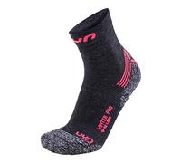 UYN Women's Uyn Winter Pro Lady's Running Socks, Anthracite/Coral Fluo, 39-40 UK