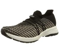 UYN Women's Zephyr Sneaker, Beige/Black, 8.5 UK