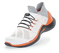 UYN Y100046-W101 City Running Black Sole Sneaker Women White/Orange UK 8