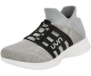 UYN Y100061-S057 Free Flow Metal Tune Sneaker Men Silver/Grey UK 12