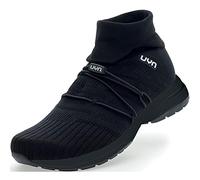 UYN Y100078-B000 Free Flow Tune HIGH Black Sole Sneaker Men Black UK 10.5