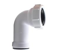 UYNAIT Drain Pipe Right-Angle Joint, 90-Degree Angled, 1.5 Inches to 40mm Straight Pipe, Downpipe Connector, Model QS843