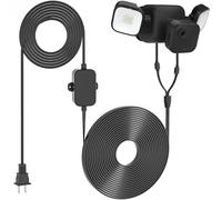UYODM Power Cable for Blink Outdoor 4/(3rd Gen) Floodlight +Blink Outdoor Camera, 16.4Ft/5m Weatherproof Cable Power Your Blink Floodlight Cam Continuously Black (Floodlight & Camera NOT Included)