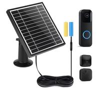 UYODM Solar Panel Charger for Blink Video Doorbell/XT3/XT2/XT Cam, Power Continuous with 11.8 Ft Cable, AL Alloy Frame