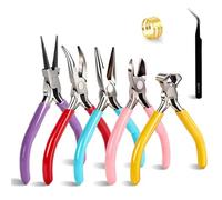 UYOTBKEUB 7PCS Jewellery Making Pliers with Spring - Jewellery Making Tools Kit for DIY Craft and Jewelry Repair