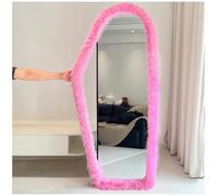 UYRIE Fluffy Mirror Frame Cover for Arched & Full-Length Mirrors (59"x16") - Stretchy, Non-Slip Fit, 6 Neutral Colors - Soft & Durable Décor (Mirror Not Included)