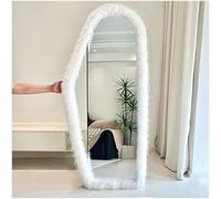 UYRIE Fluffy Mirror Frame Cover for Arched & Full-Length Mirrors (59"x16") - Stretchy, Non-Slip Fit, 6 Neutral Colors - Soft & Durable Décor (Mirror Not Included)