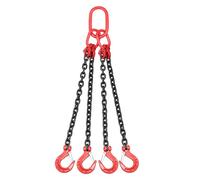 UYSELA 4 Legs Chain Sling with Sling Hook 39.3in Lifting Chain Slings,Heavy Duty Lifting Chain Sling with Hooks Lifting Chain High Temperature Resistance,Max load 3T
