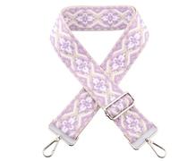 UYSSJTGAZ Chains Bags Straps Handbag Adjustable Replacement Accessories for Shoulder Colored Embroidered Woman Belt Chain Strap(Color11,Gun Black Buckle)