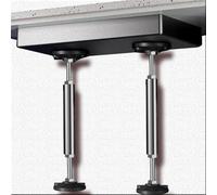 UYSSJTGAZ Kitchen Sink Support Brackets Telescopic, Stainless Steel Undermount Basin Rod Adjustable, Drill Bathroom Legs Repair Kit 2 Pcs(H 37-42cm(14.6"-16.5"))