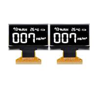 UYSTDMXKA 2Pcs 1.3in OLED Display Module, 128x64 Resolution Liquid Crystal Screen with 30PIN Interface, Flexible Plastic Layer for DIY Electronics Projects (MRA103-1(white))