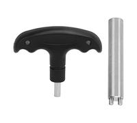 UYSTDMXKA Billiards Pool Cue Weight Screw Wrench, T - Handle Bolt Removal Tool for Billboards Cues, Compact Aluminum Alloy and Stainless Steel Wrench with Standard Fit for Cue (Type 1)