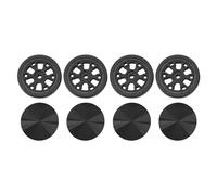 UYSTDMXKA Luggage Caster Wheels, Lightweight Silent Suitcase Replacement Wheels, Universal PVC Travel Roller Set with Covers for Smooth Mobility on Hard Shell and Softside Luggage